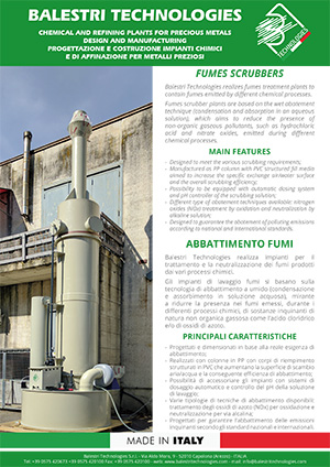 Impianto per il trattamento dei fumi