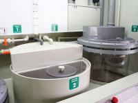 Aqua regia gold refining plants with rotating basket