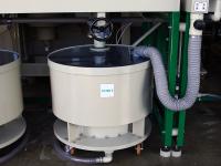 Aqua regia gold refining plants with rotating basket