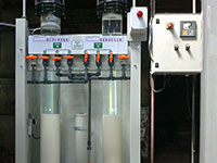 Ion-exchange resin recovery plant