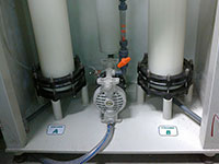 Ion-exchange resin recovery plant